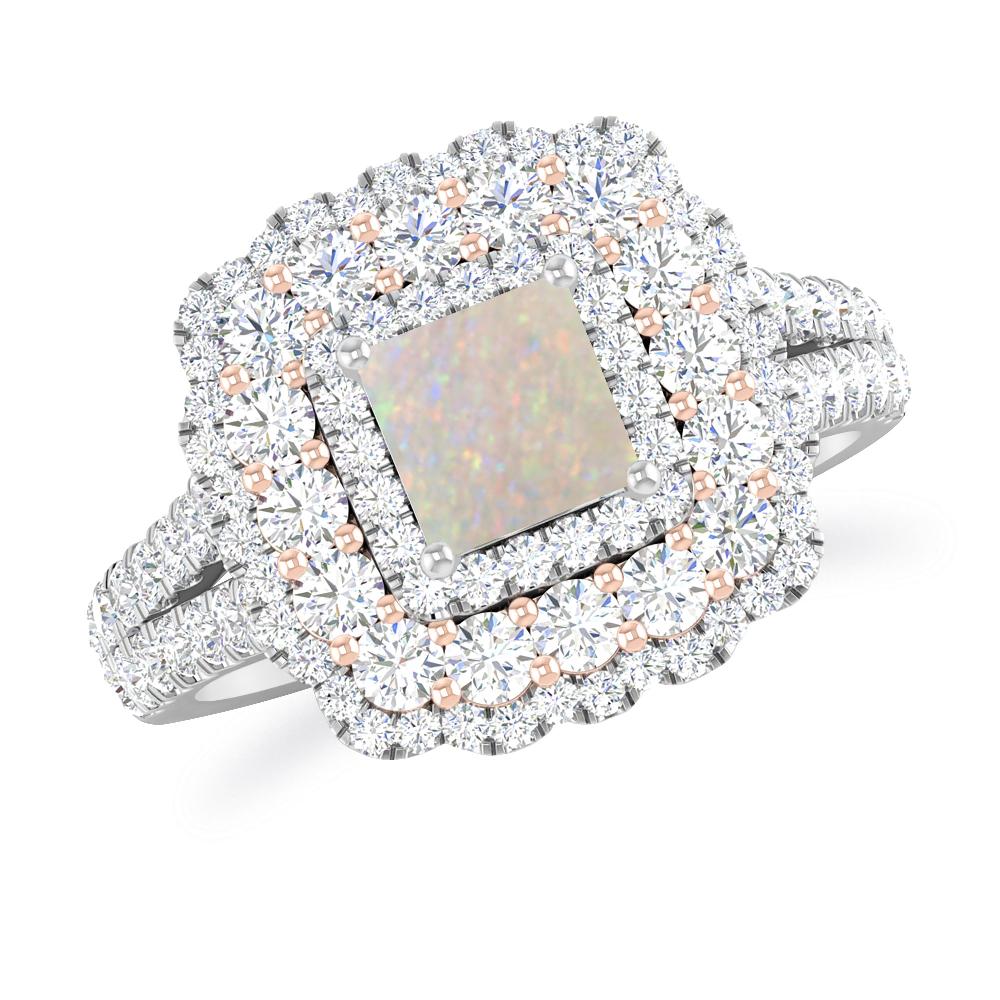 White Gold - Opal