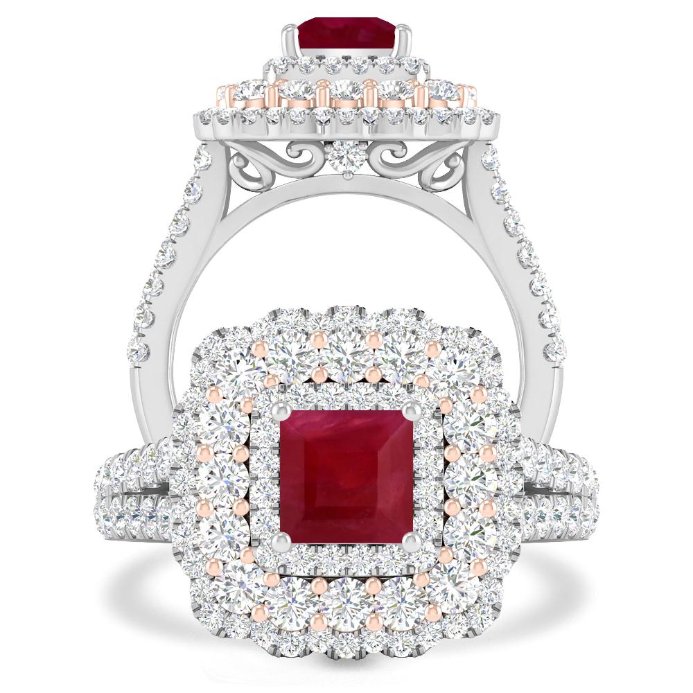 White Gold - Ruby