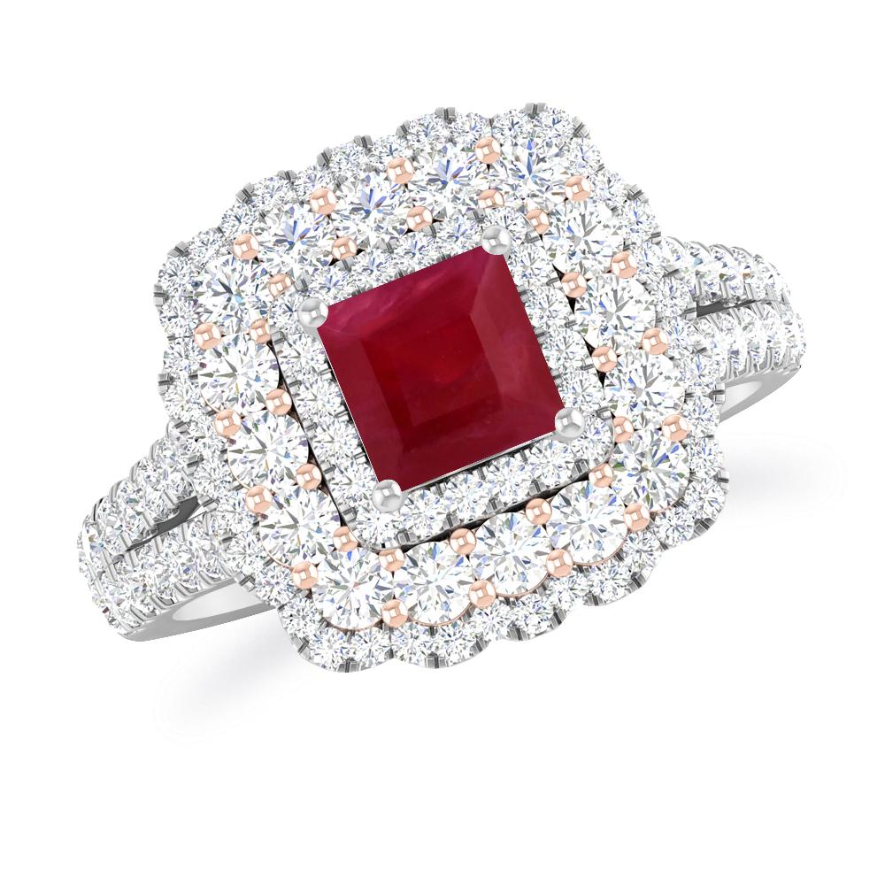 White Gold - Ruby