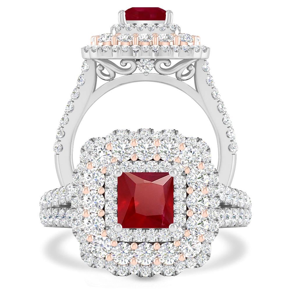 White Gold - Ruby