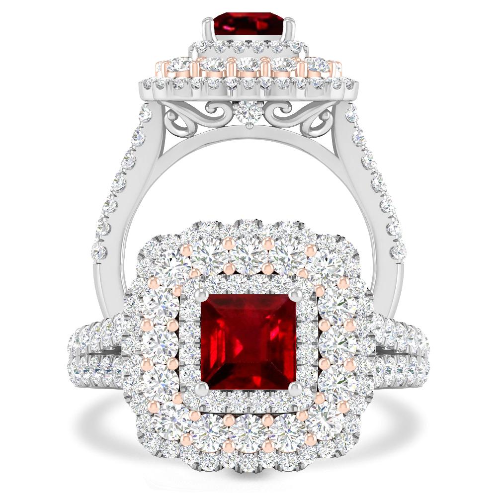 White Gold - Ruby