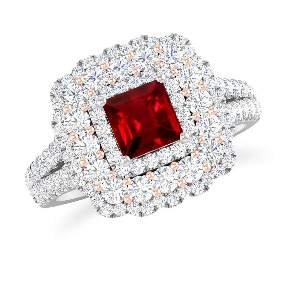 White Gold - Ruby