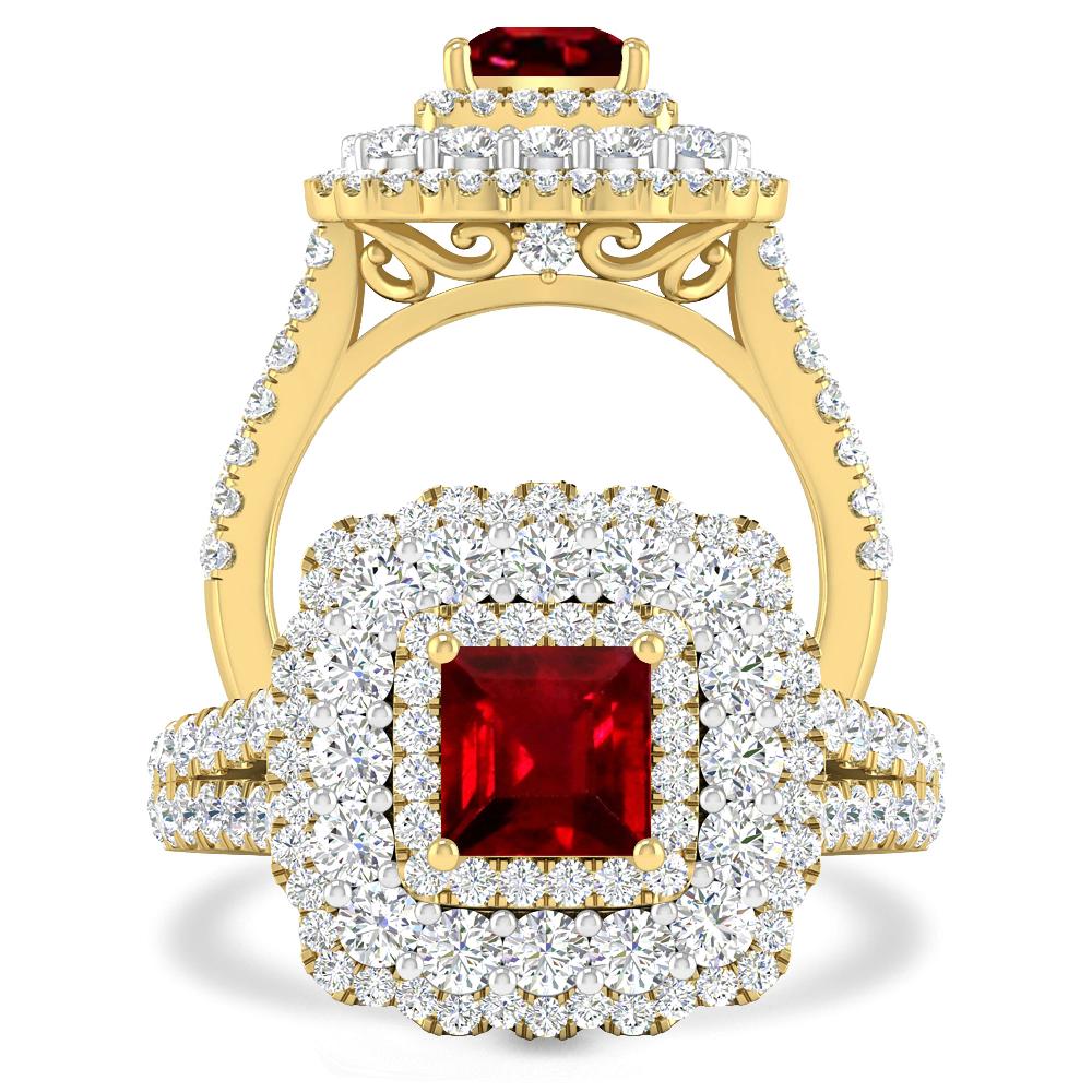 Yellow Gold - Ruby