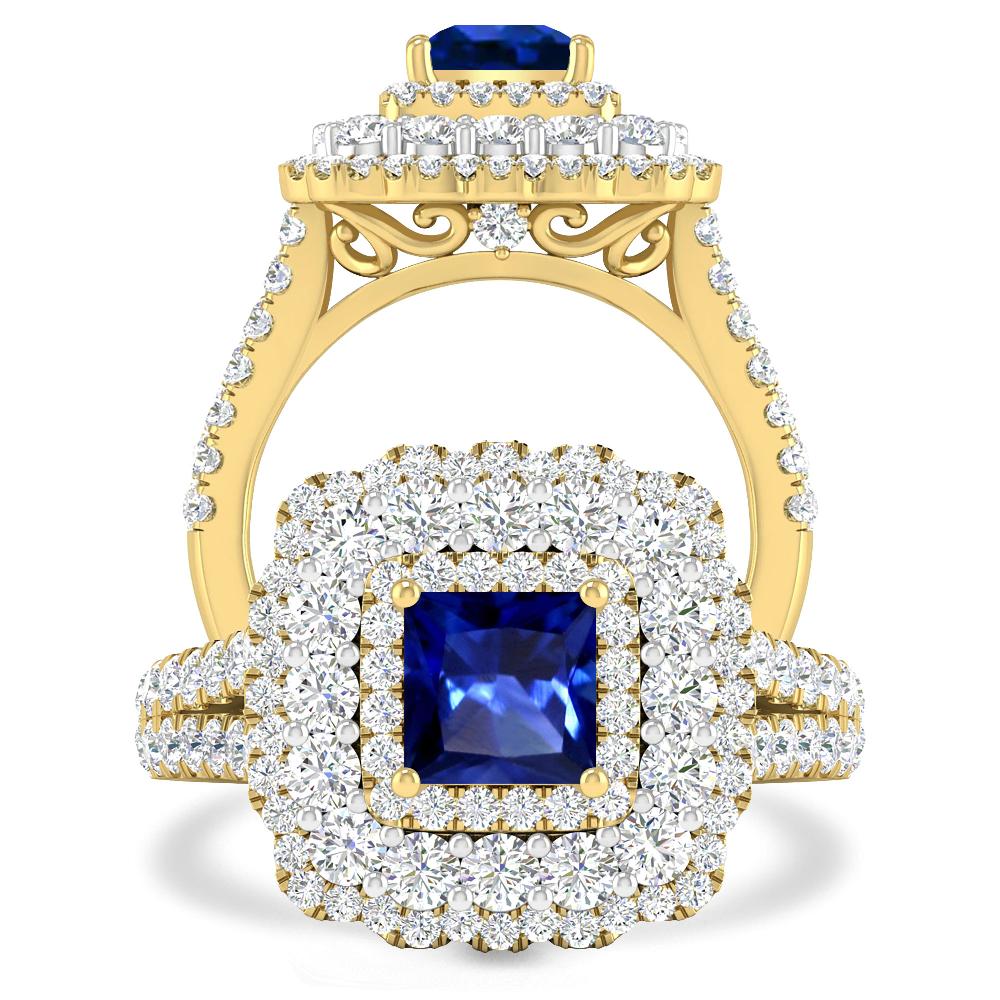 Yellow Gold - Sapphire