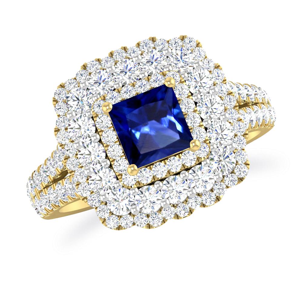 Yellow Gold - Sapphire