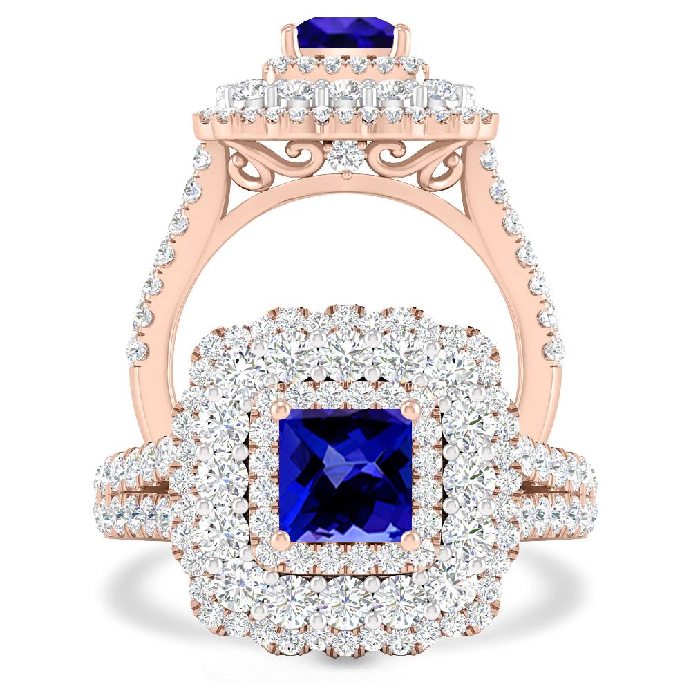 Rose Gold - Tanzanite