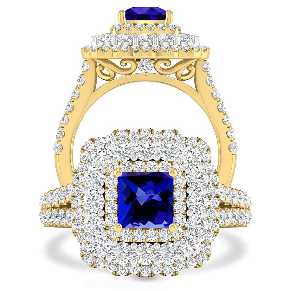 Yellow Gold - Tanzanite