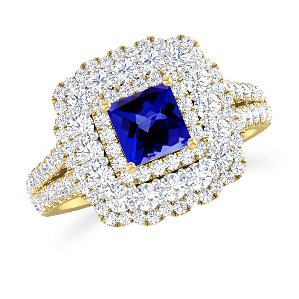 Yellow Gold - Tanzanite