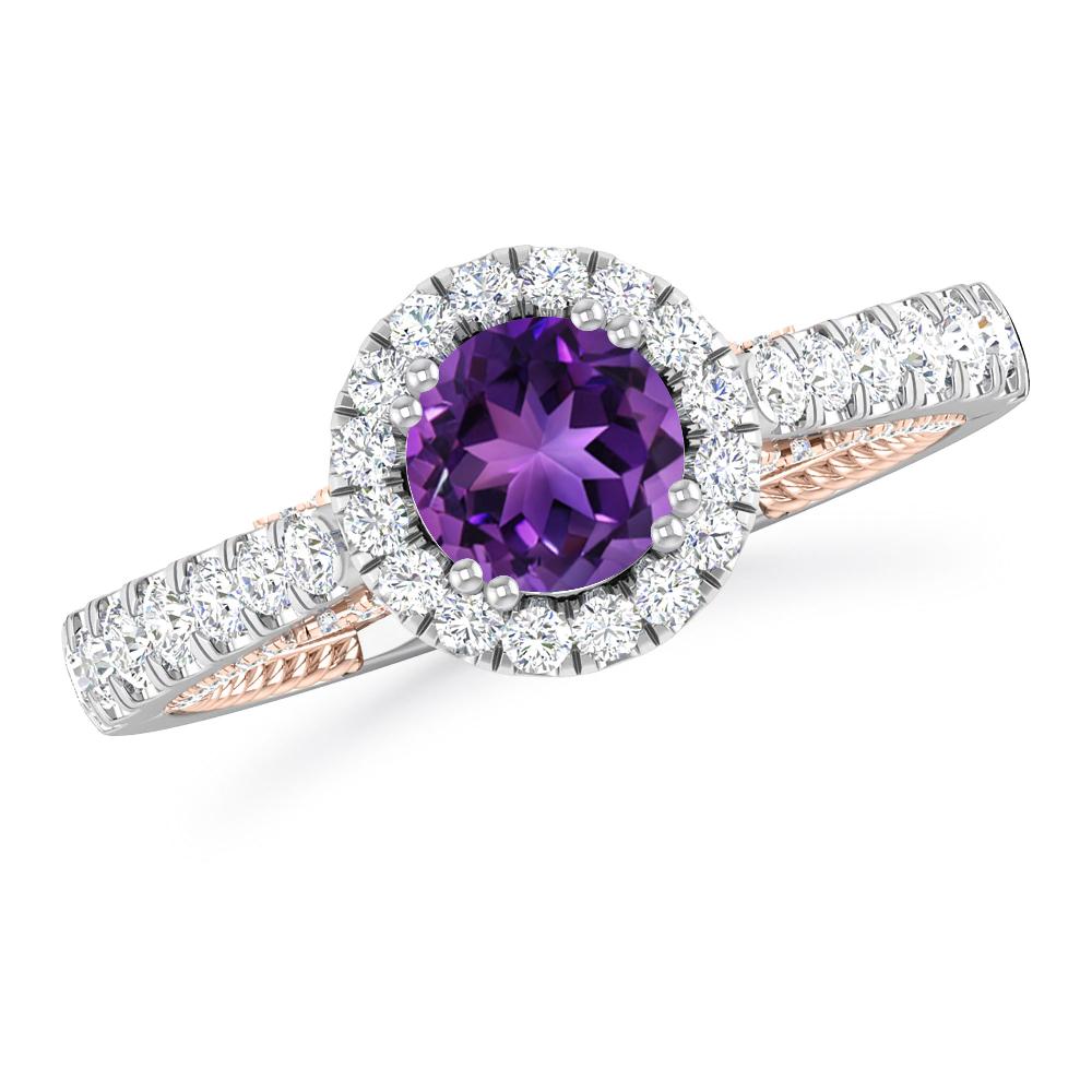 White Gold - Amethyst