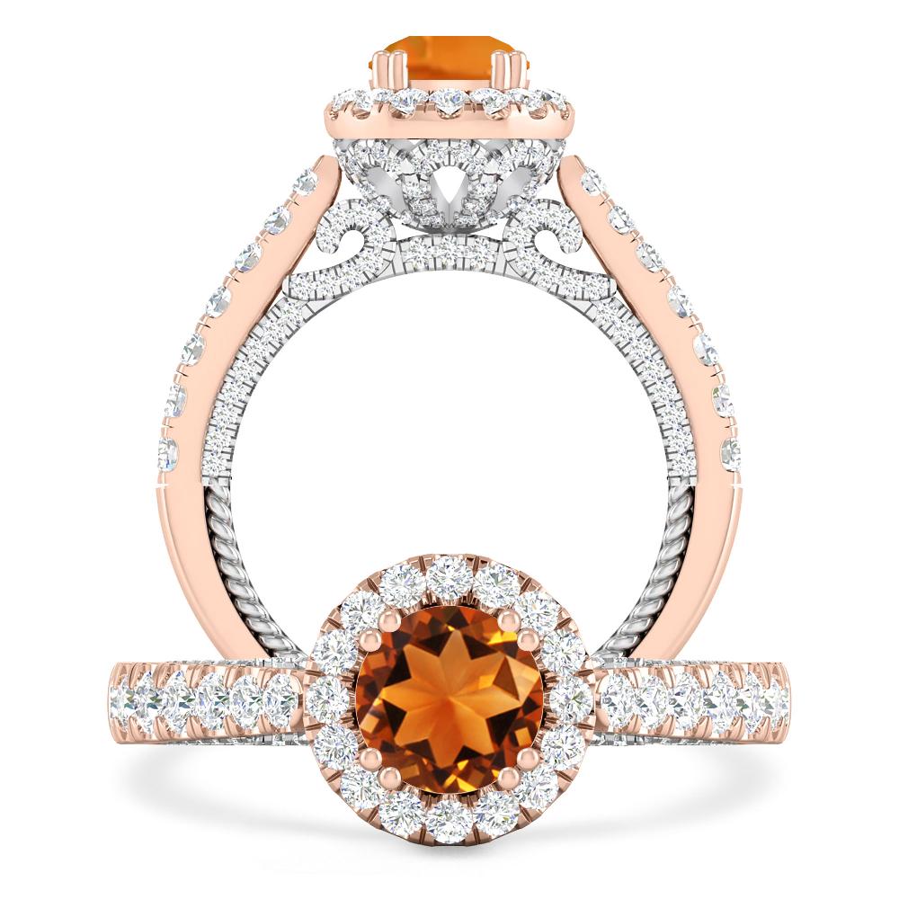 Rose Gold - Citrine