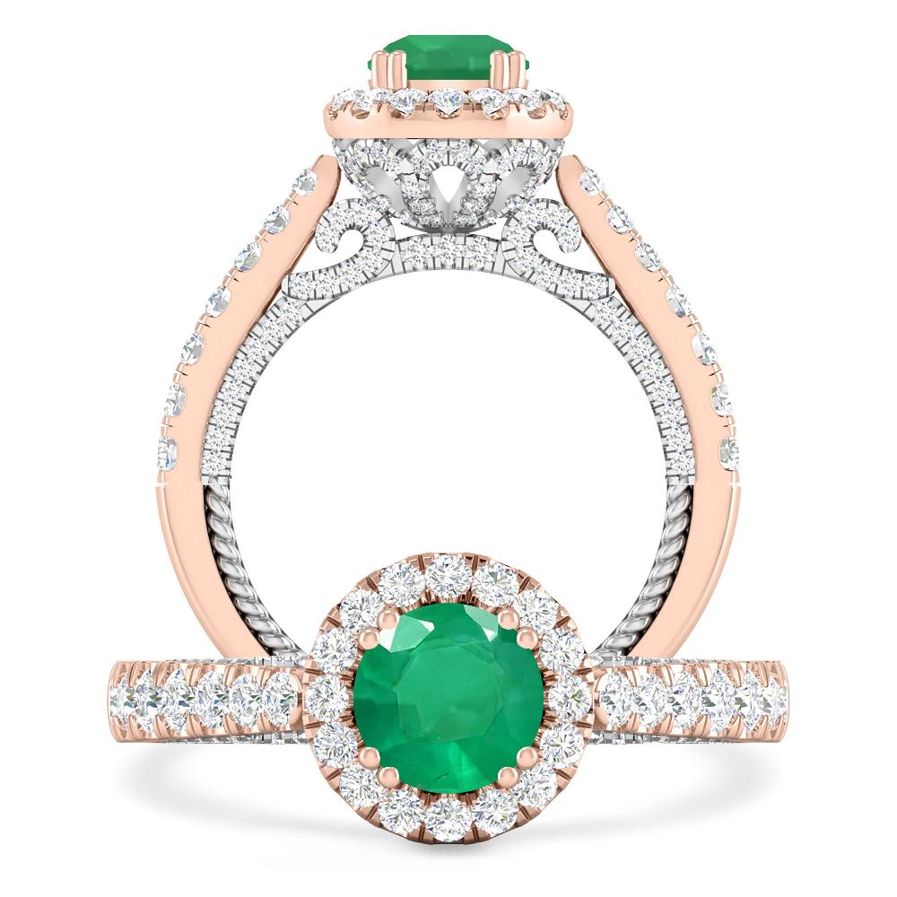 Rose Gold - Emerald