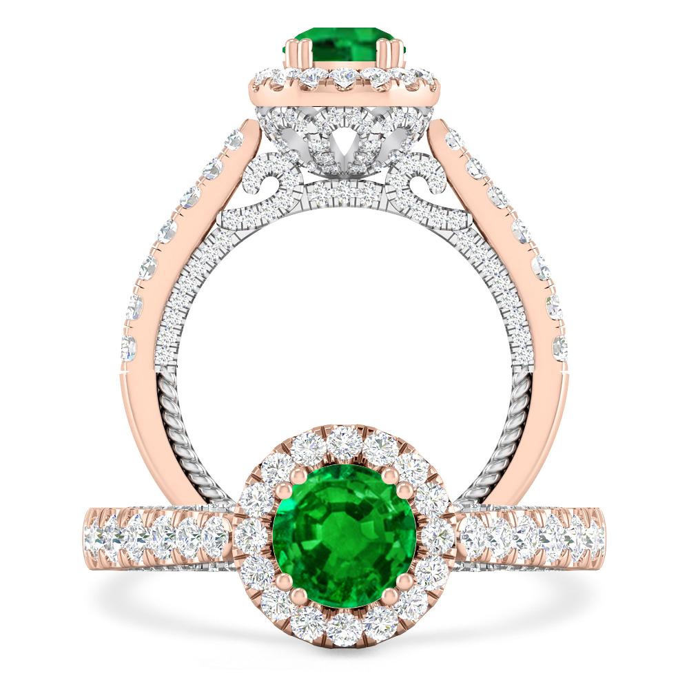 Rose Gold - Emerald