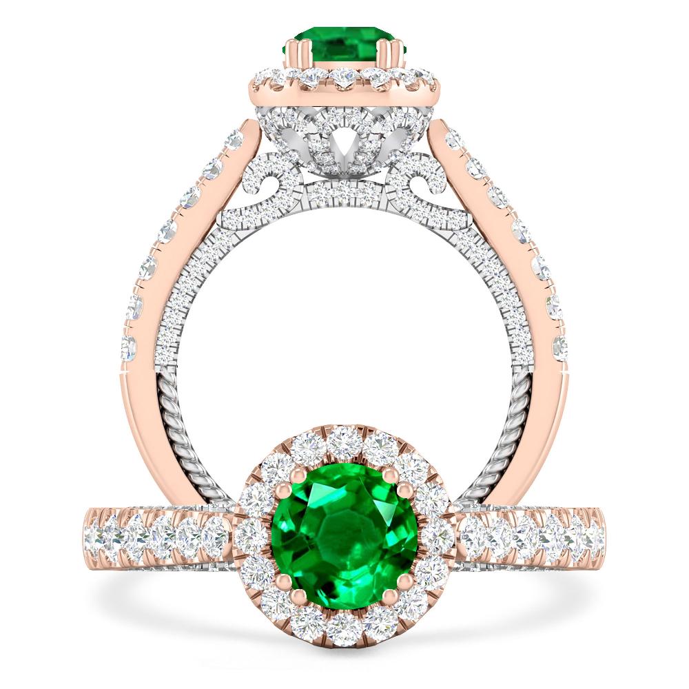 Rose Gold - Emerald