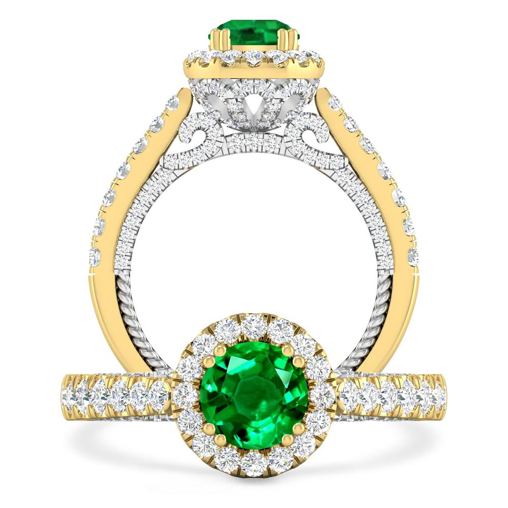 Yellow Gold - Emerald