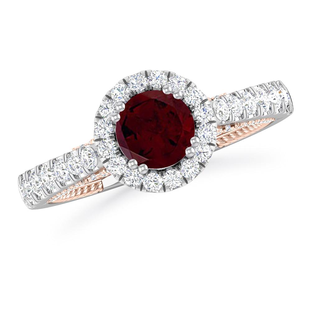 White Gold - Garnet