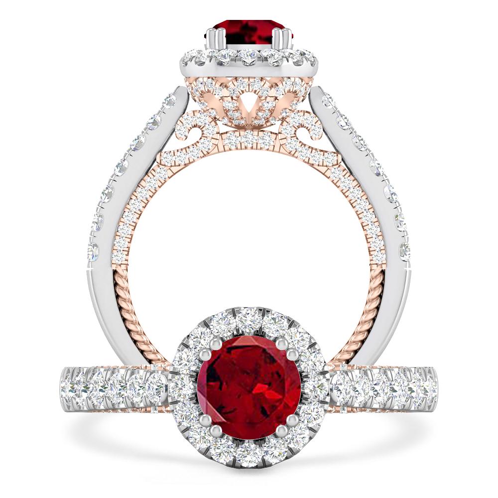 White Gold - Garnet