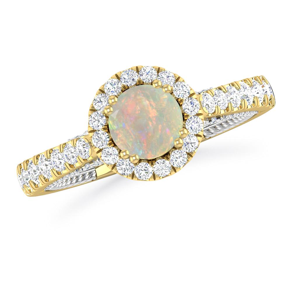 Yellow Gold - Opal