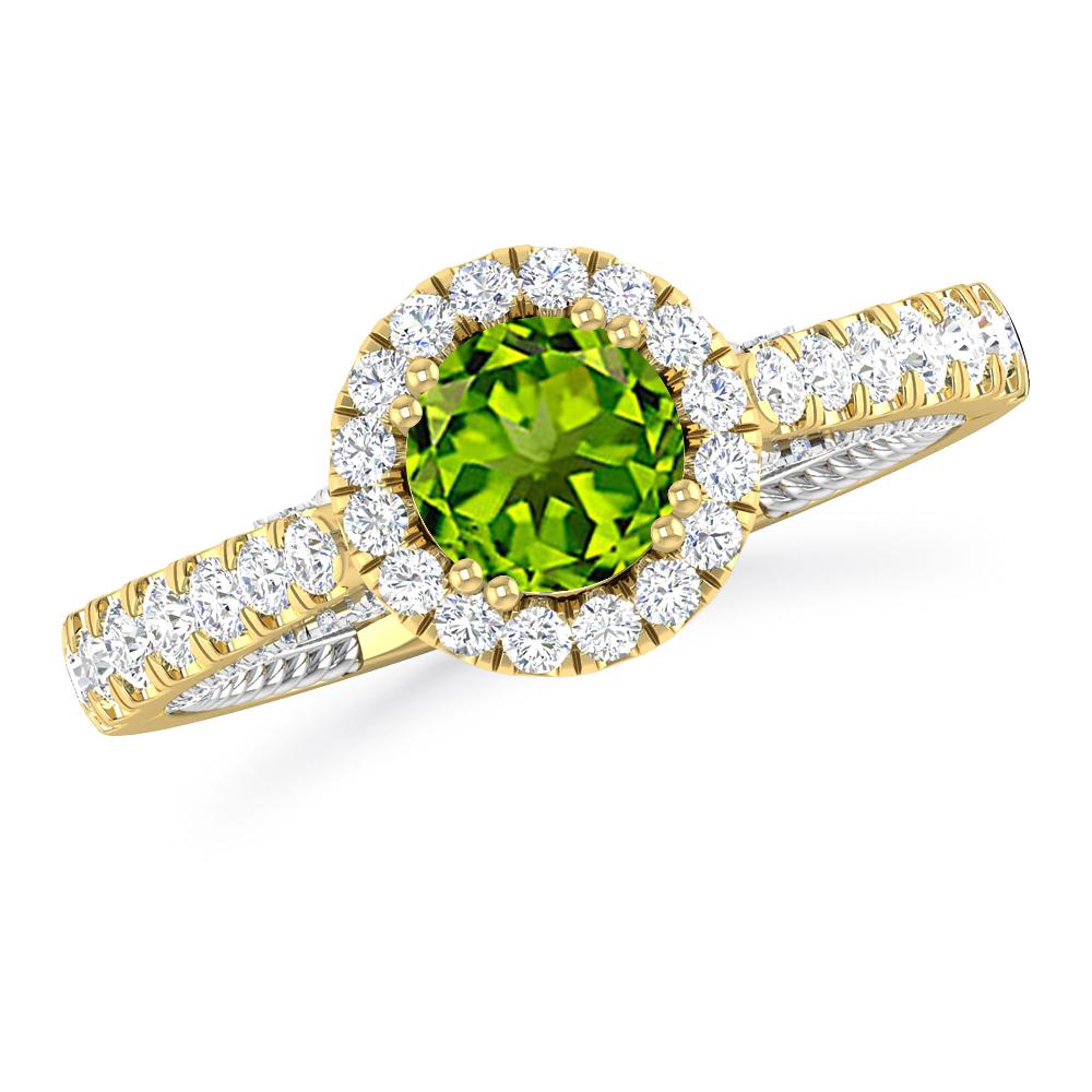 Yellow Gold - Peridot