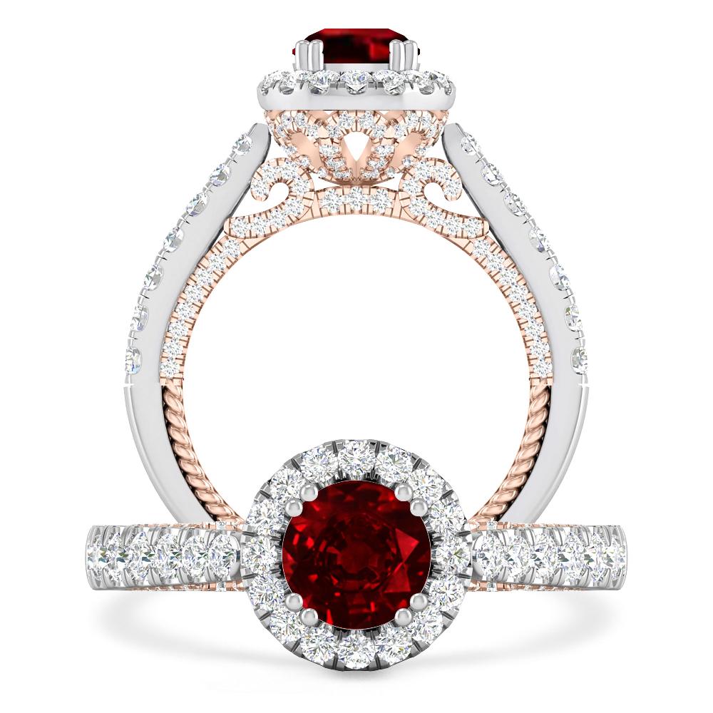 White Gold - Ruby