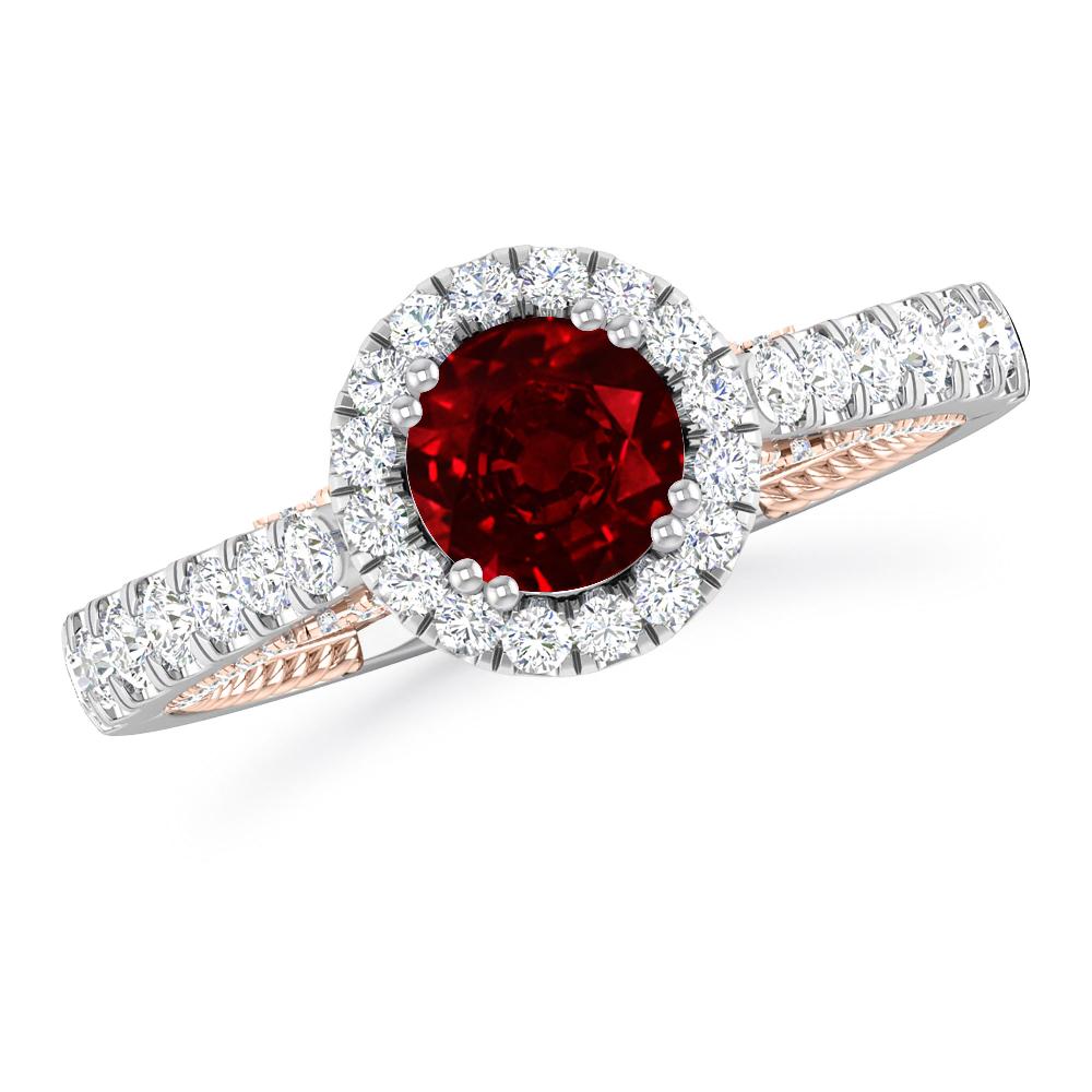 White Gold - Ruby