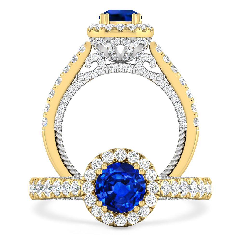 Yellow Gold - Sapphire