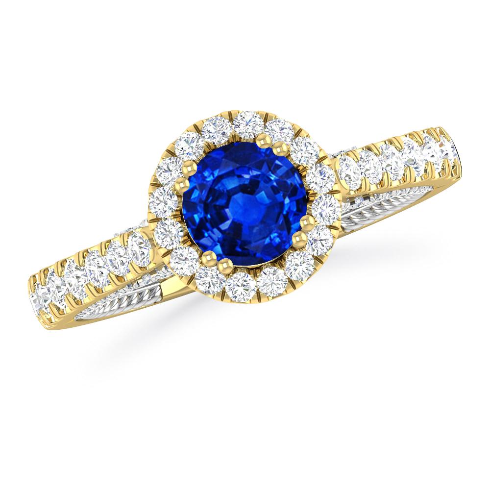 Yellow Gold - Sapphire