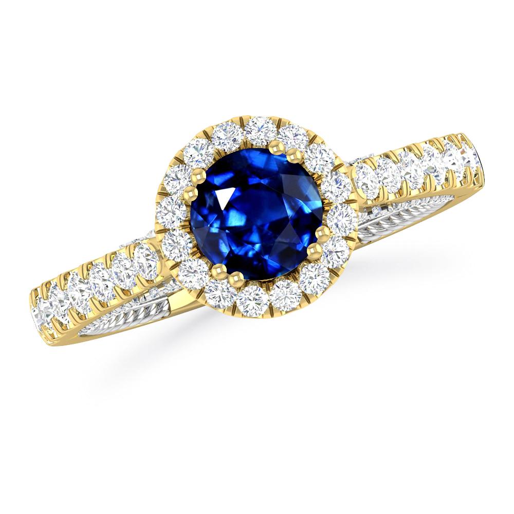 Yellow Gold - Sapphire