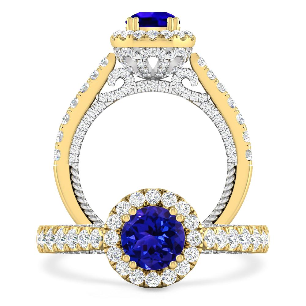 Yellow Gold - Tanzanite