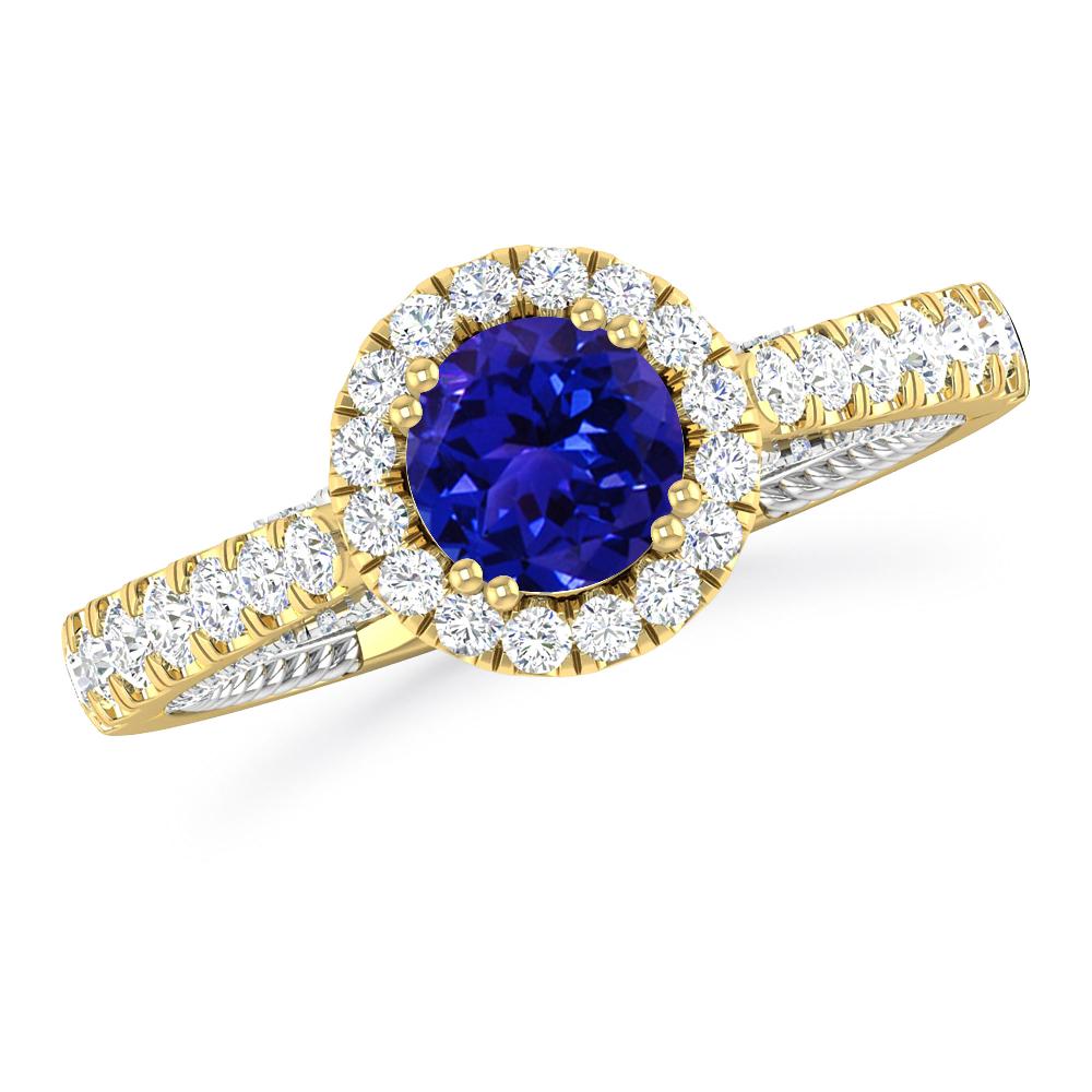 Yellow Gold - Tanzanite