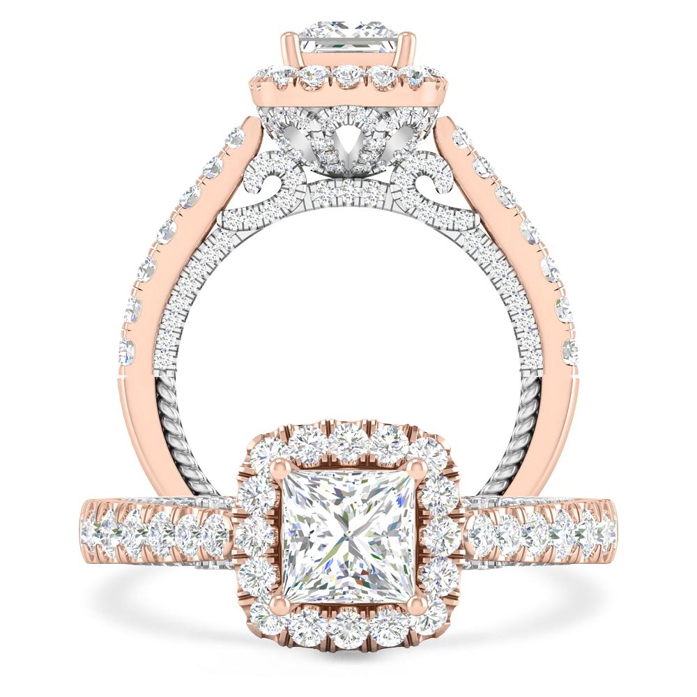 Rose Gold/White Gold - Diamond