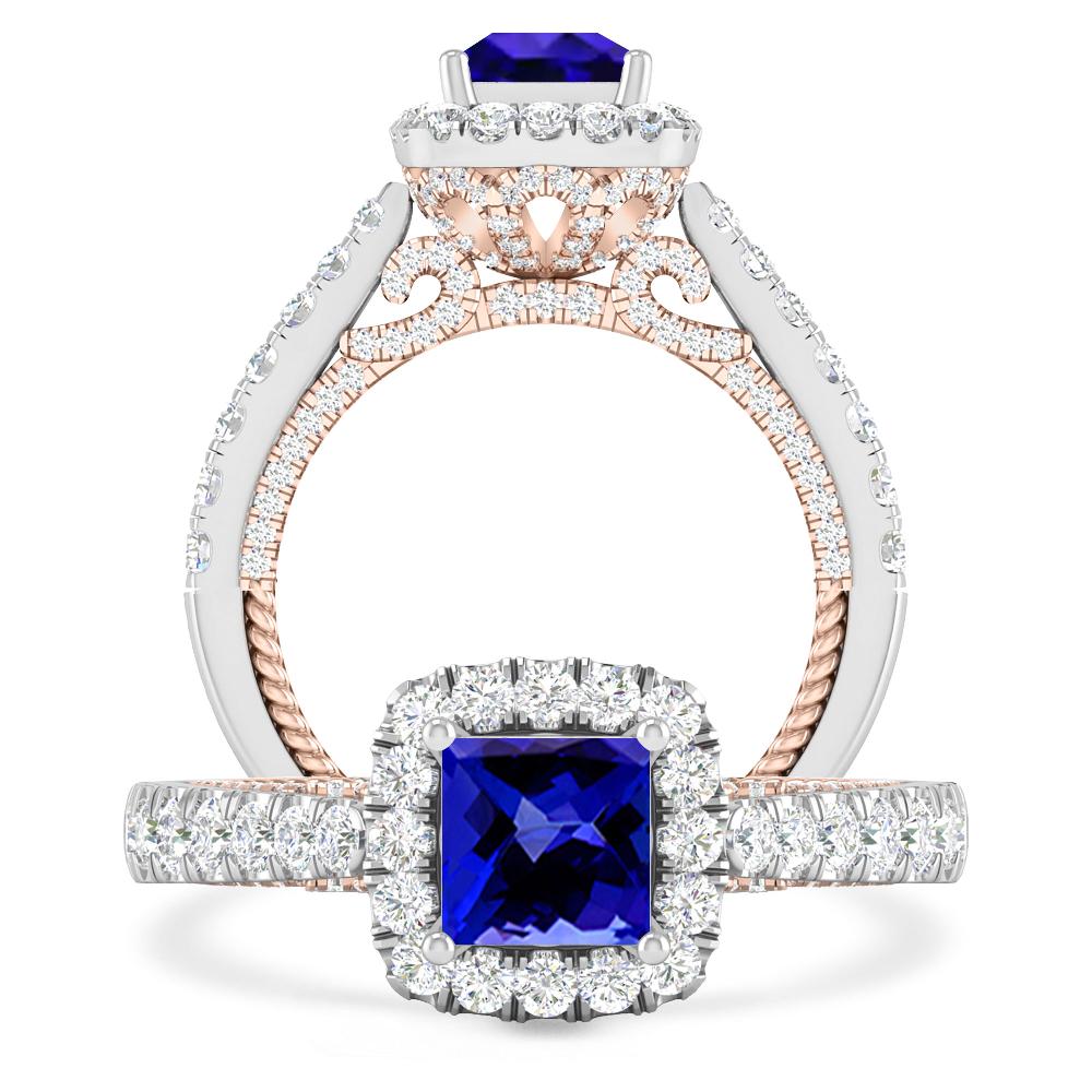 White Gold/Rose Gold - Tanzanite