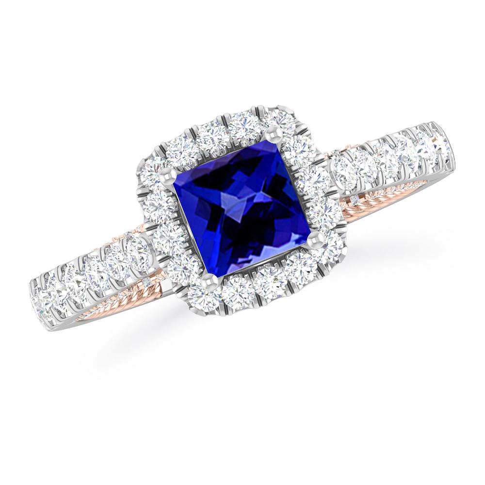 White Gold/Rose Gold - Tanzanite