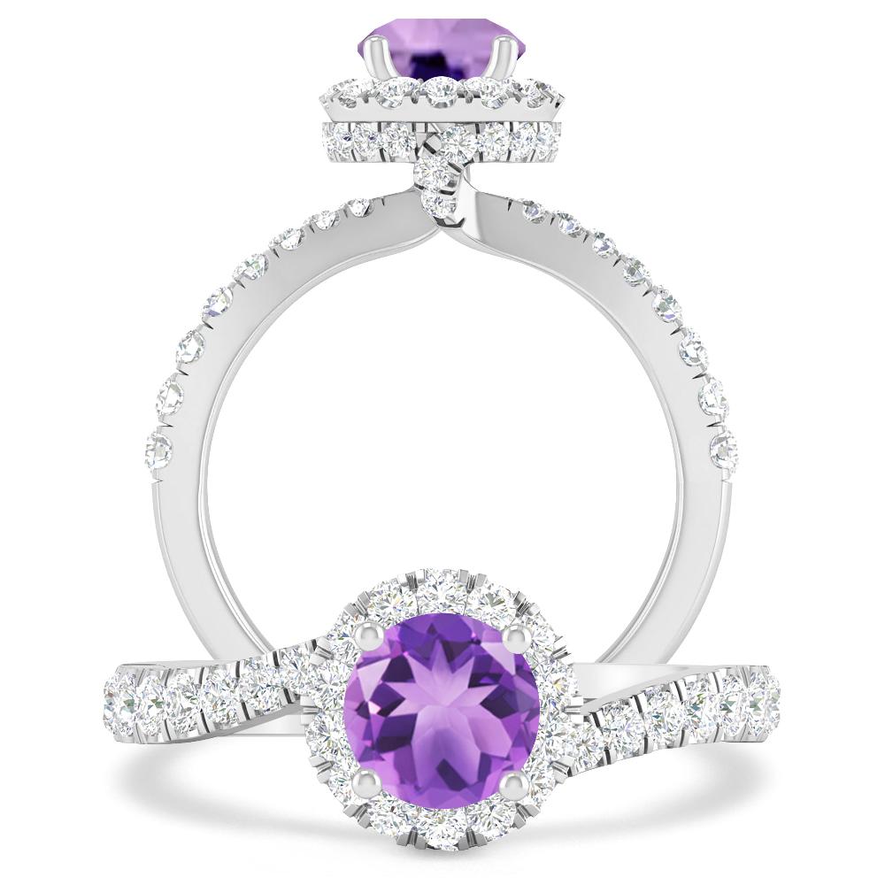 White Gold - Amethyst