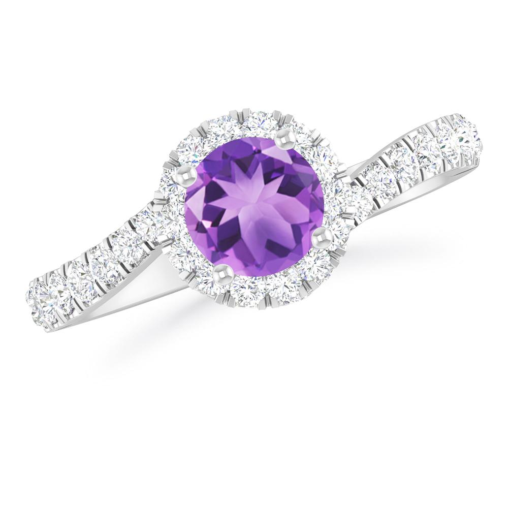 White Gold - Amethyst