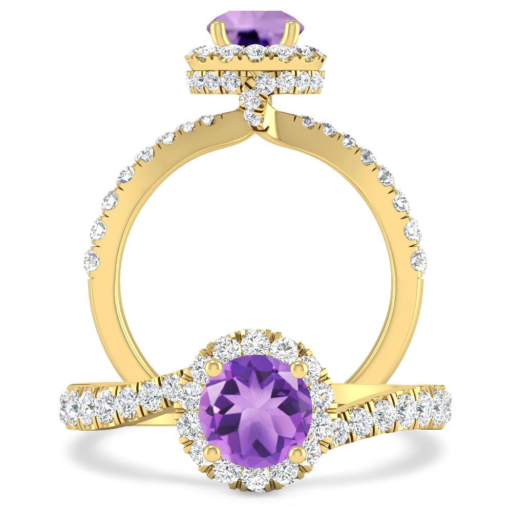 Yellow Gold - Amethyst