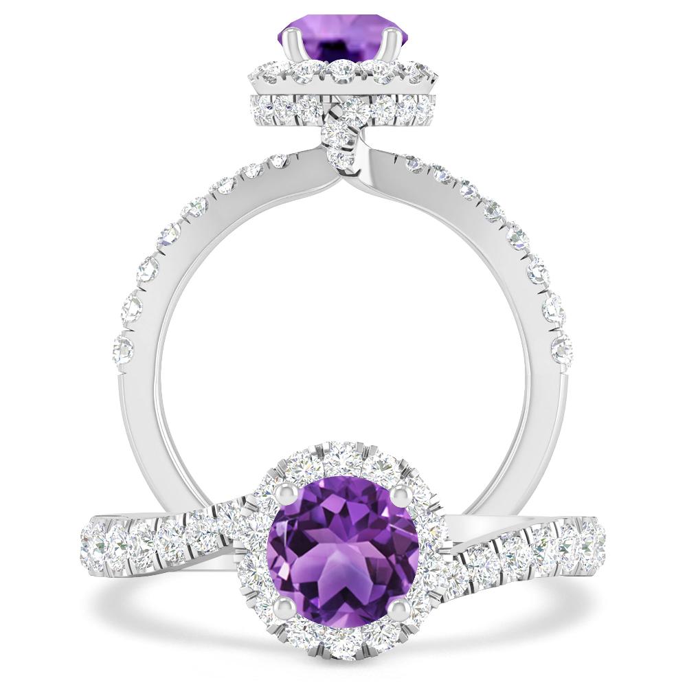 White Gold - Amethyst