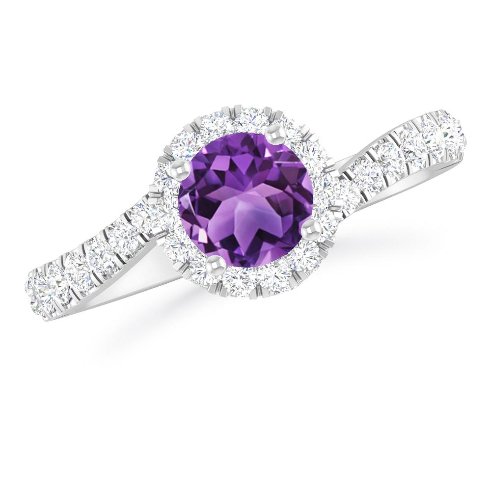 White Gold - Amethyst