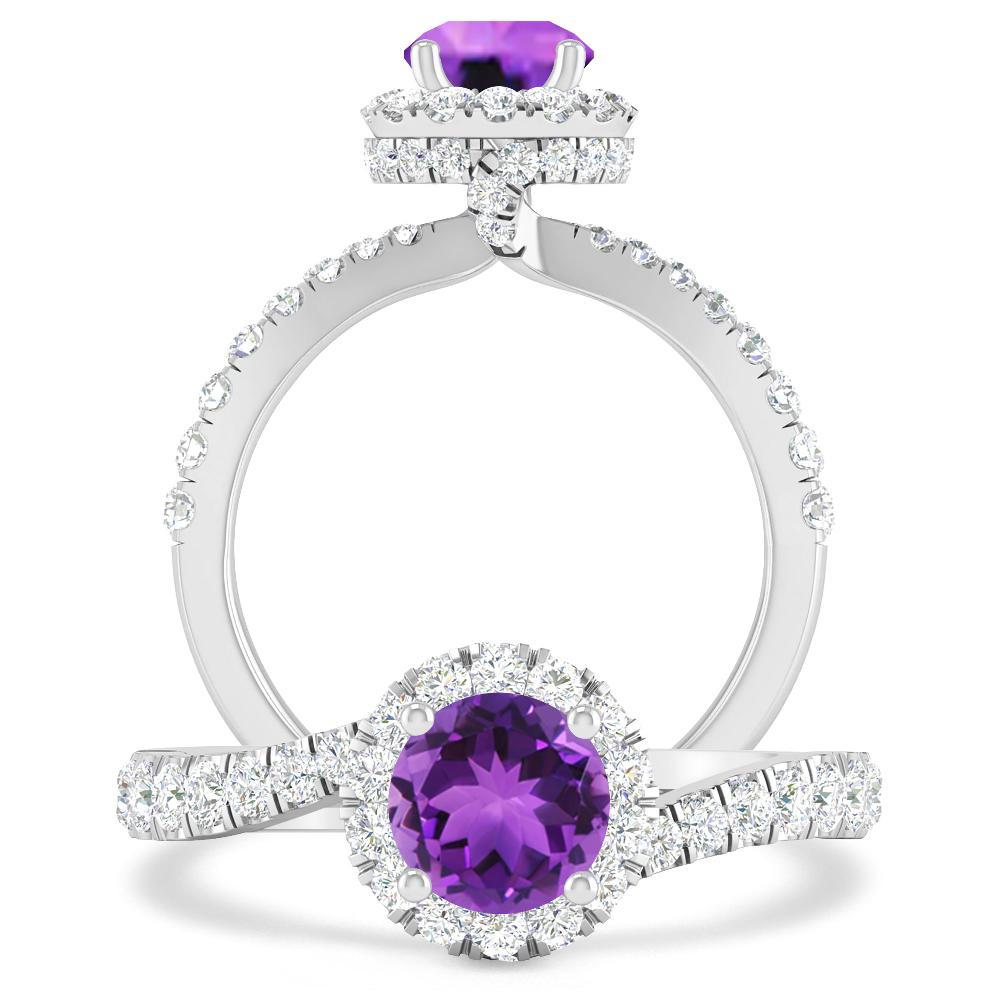 White Gold - Amethyst