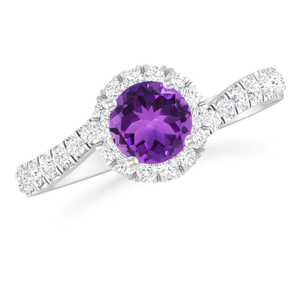 White Gold - Amethyst