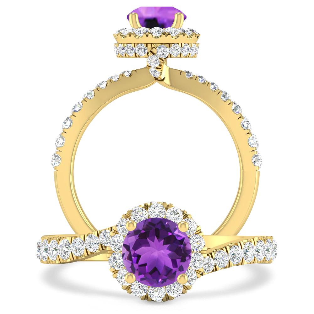 Yellow Gold - Amethyst