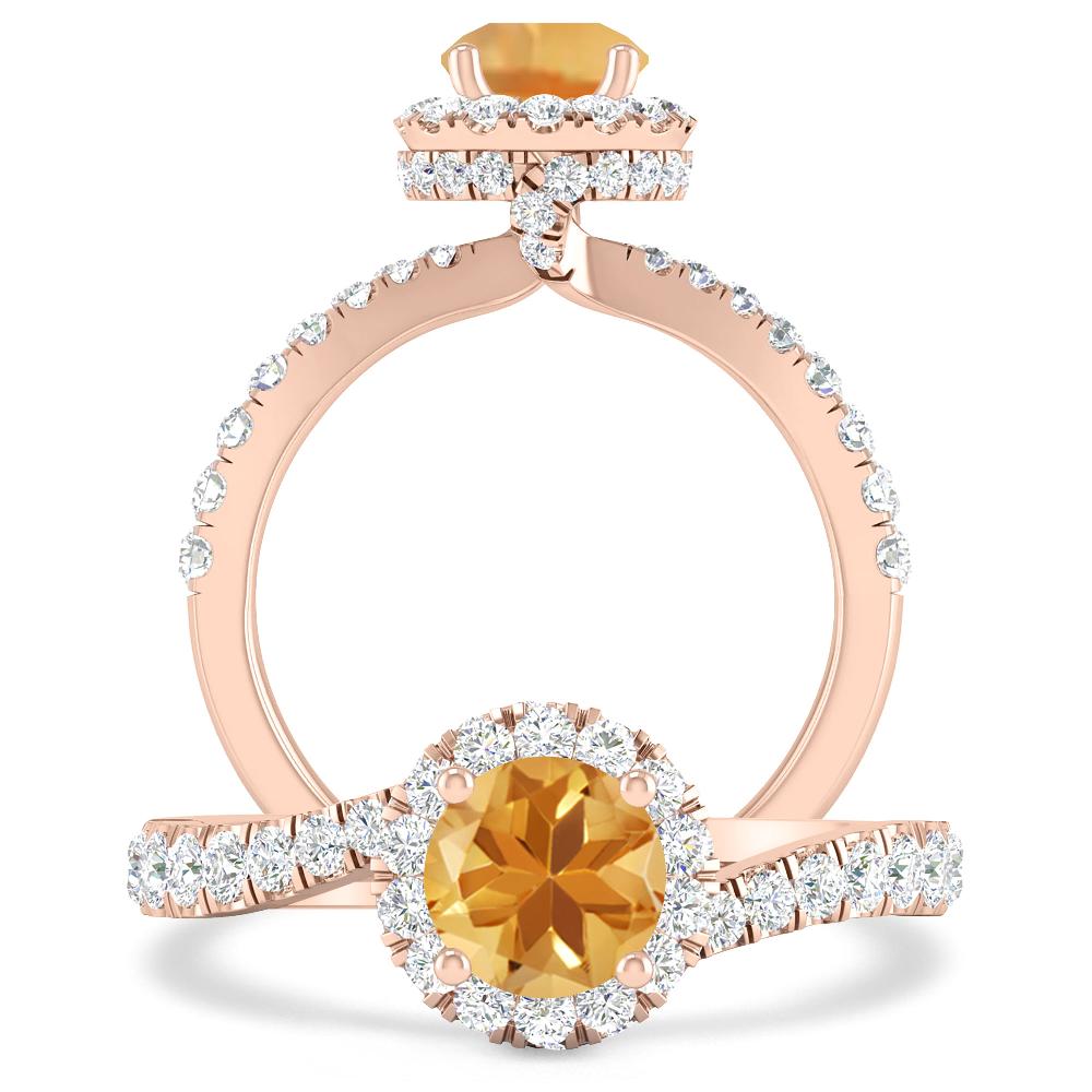 Rose Gold - Citrine