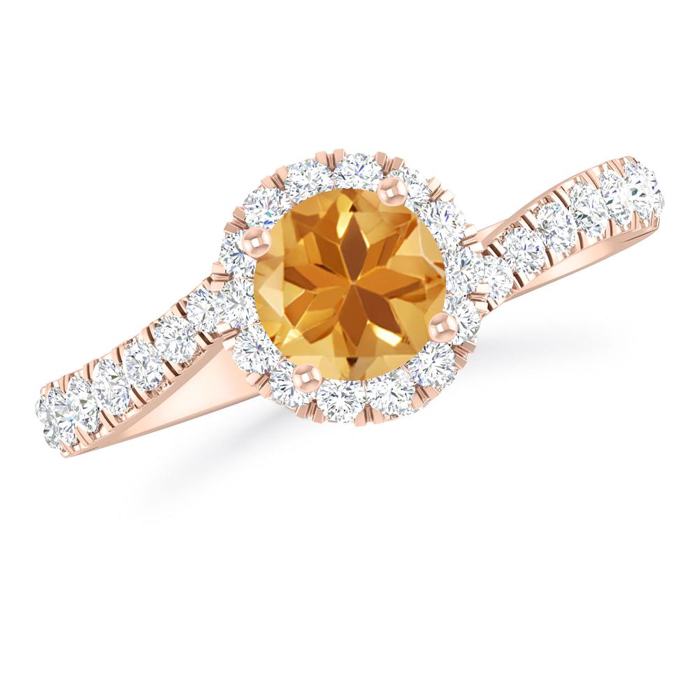 Rose Gold - Citrine