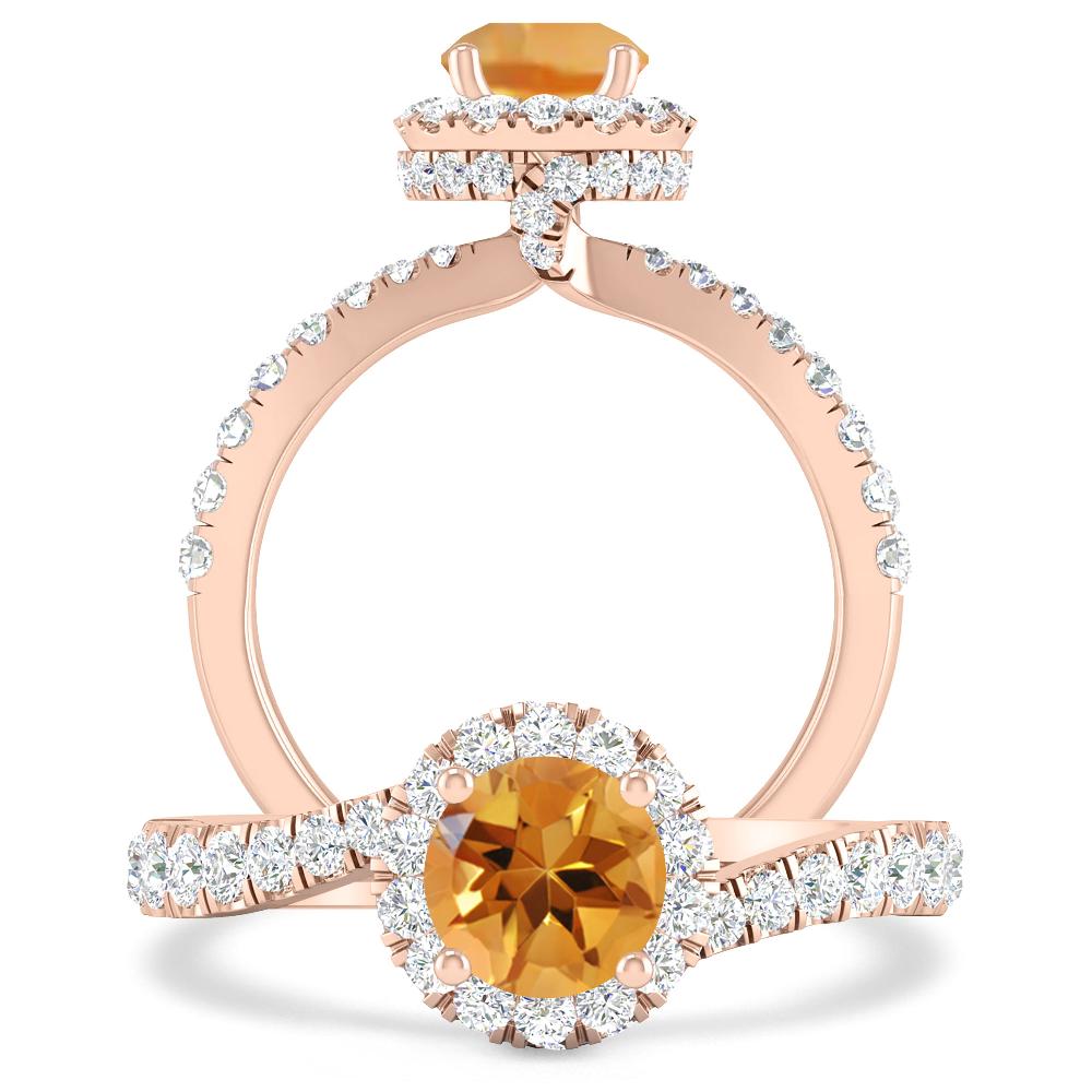 Rose Gold - Citrine