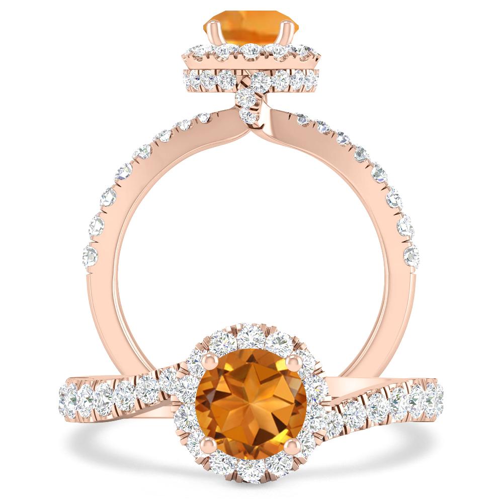 Rose Gold - Citrine