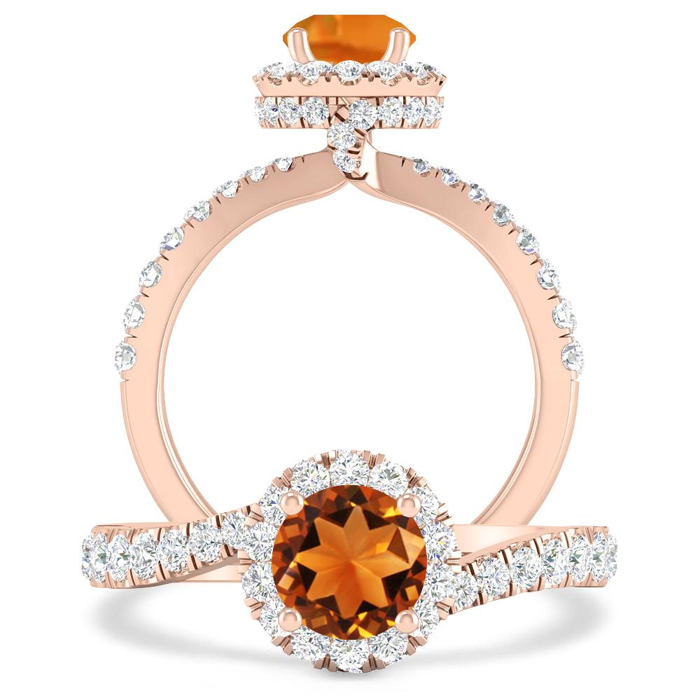 Rose Gold - Citrine