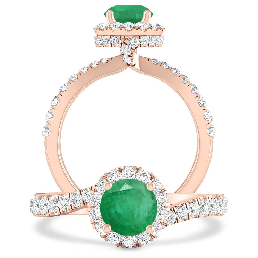 Rose Gold - Emerald