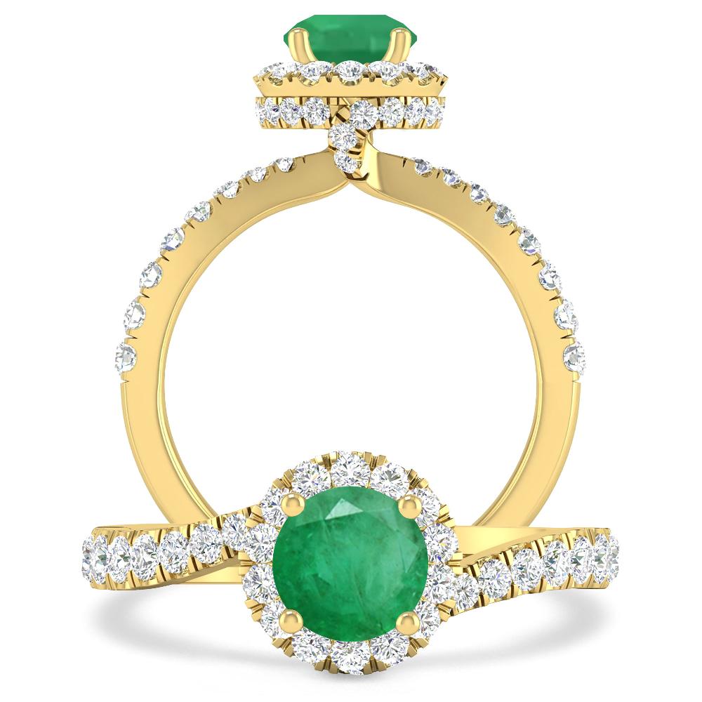 Yellow Gold - Emerald