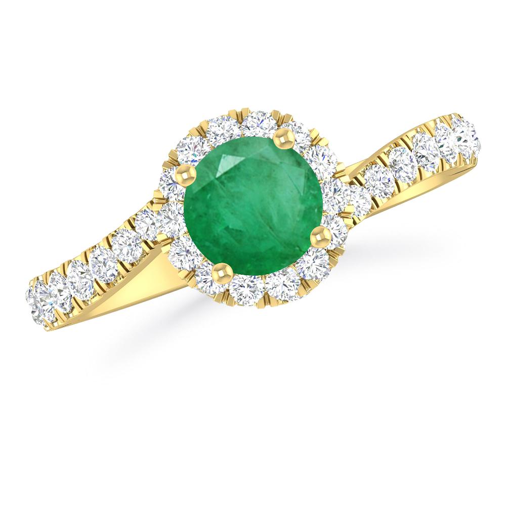 Yellow Gold - Emerald