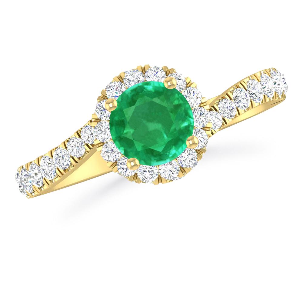 Yellow Gold - Emerald