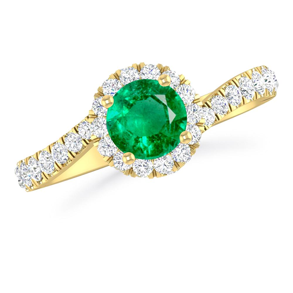 Yellow Gold - Emerald